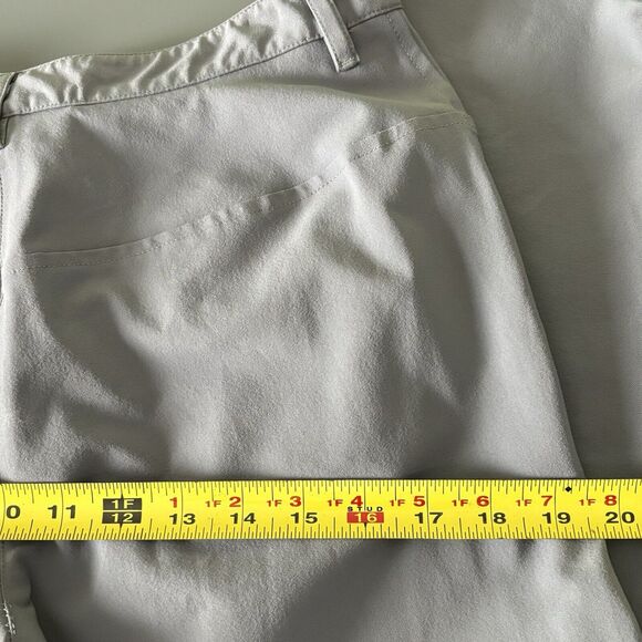 Prada Womens Red-Tab Nylon Pants Size 44 Straight Leg Gray Pockets Italy Luxury - Picture 14 of 16